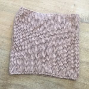 Gap Rib Stitch Cowl Scarf